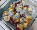 A picture of step 4 of Chia seeds fruit salad.