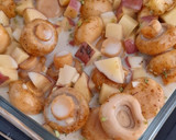 Foto del paso 2 de la receta: Papas con champiñones especiados en leche de coco