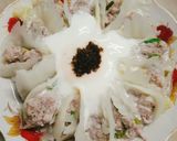 Hình bước làm 2 của món Cải thảo ốp thịt hấp xì dầu