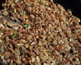 A picture of step 2 of Rigatoni with Vegan "Walnut Mushroom Meat" Sauce.