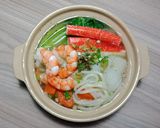 Hình bước làm 4 của món MÌ UDON HẢI SẢN homemade