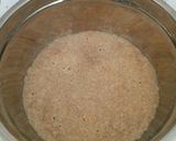 A picture of step 1 of 100% Whole Wheat Bread.