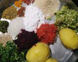 A picture of step 1 of Beetroot heart shape cutlet.