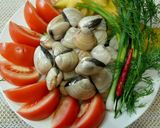 Hình bước làm 1 của món Canh riêu nghêu