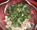 A picture of step 2 of Garlic chilli paratha.