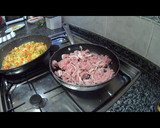 Foto del paso 4 de la receta: Hojas de col rellenas de verduras, pollo y arroz