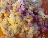A picture of step 3 of Ham and smoked mozzarella scones.