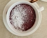 A picture of step 5 of Red velvet mug cake.