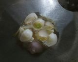 A picture of step 3 of Leftover Radish manchurian soup.