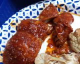 A picture of step 4 of Simmered Chicken in Onion Barbecue Sauce.