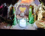 Foto del paso 3 de la receta: Mi casita de jengibre!! Con mucho chocolate,glasé y mucho color!!🧑‍🎄🧑‍🎄🎄🎄🎁🎇🎇