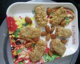 A picture of step 6 of Almond flower with Milk cake.