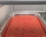 A picture of step 6 of Strawberry Poke Cake😍.