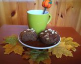 Tökös-banános muffin 🎃 (gl.-, laktóz és cukormentes verzió IS) recept fázis 7 fotója