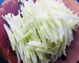 Hình bước làm 3 của món Su su xào lá lốt
