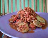 Foto langkah ke 10 dari resep Sambalado jengkol oncah ikan teri, ikan patin.
