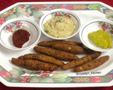 A picture of step 9 of Red Poha-Potato Fingers.