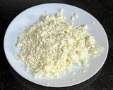 A picture of step 1 of Chhena Poda.