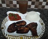 A picture of step 4 of Fried Fish#Fish+3ingredients Challenge.