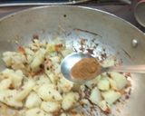 A picture of step 3 of Falahari aloo.