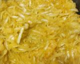 A picture of step 1 of Instant Aam chunda.