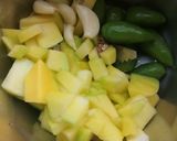 A picture of step 3 of Mango chicken.