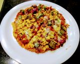 A picture of step 5 of Sooji Veg Pizza.