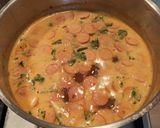 Gyors házias virslis krumplileves recept fázis 4 fotója