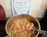 A picture of step 5 of Chicken & Tomato pasta in Mascarpone sauce.