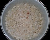 A picture of step 1 of Pink Payasam.