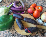 Foto del paso 1 de la receta: Morcilla con pisto exótico