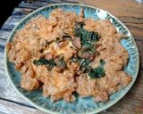 Foto langkah ke 4 dari resep Telur Dadar Bayam.