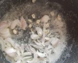 A picture of step 1 of Cream of broccoli soup.