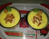 A picture of step 1 of Badam shake.