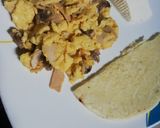 Foto del paso 4 de la receta: Huevos con champiñones y mortadela