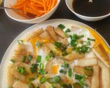 A picture of step 14 of Fried rice cake.