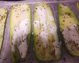 Foto del paso 2 de la receta: Rollitos de Calabacín rellenos de Salmón ahumado