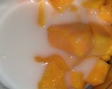 A picture of step 4 of Mango milk shake.