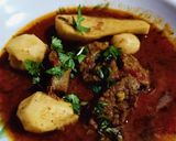 A picture of step 3 of Arvi gosht.