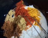 A picture of step 1 of Kathiyawadi Papad ki Sabji.
