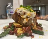 A picture of step 13 of Mozzarella Meatloaf.