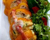 รูปขั้นตอนการทำที่ 5 ของ พริกหวานไข่ตุ๋นไก่สับกุ้งสด