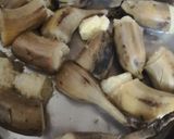 A picture of step 1 of Dahi ka kela Curd with Raw banana.
