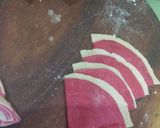 A picture of step 3 of Beet root with flower and fish.