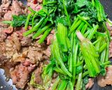 菠菜沙茶牛肉的食譜步驟3照片