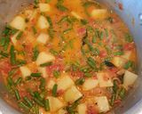 A picture of step 4 of Long beans-potato curry/ Barbati-aloo sabzi.