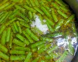 A picture of step 2 of Guvar Muthiya (cluster beans).
