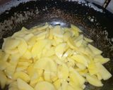 A picture of step 4 of Chilli Potato / Aloo ki bhujiya.