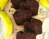 A picture of step 7 of Heathy double chocolate banana bread.