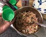 沙茶蘑菇豬肉飯餅的食譜步驟3照片
